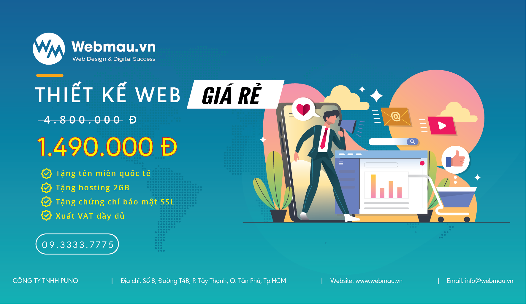 Thiết kế web công ty sự kiện 1 Công ty thiết kế web lĩnh vực cửa nhôm kính