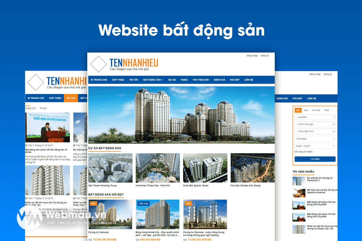 Top 50 mẫu giao diện thiết kế website bất động sản đẹp 2022