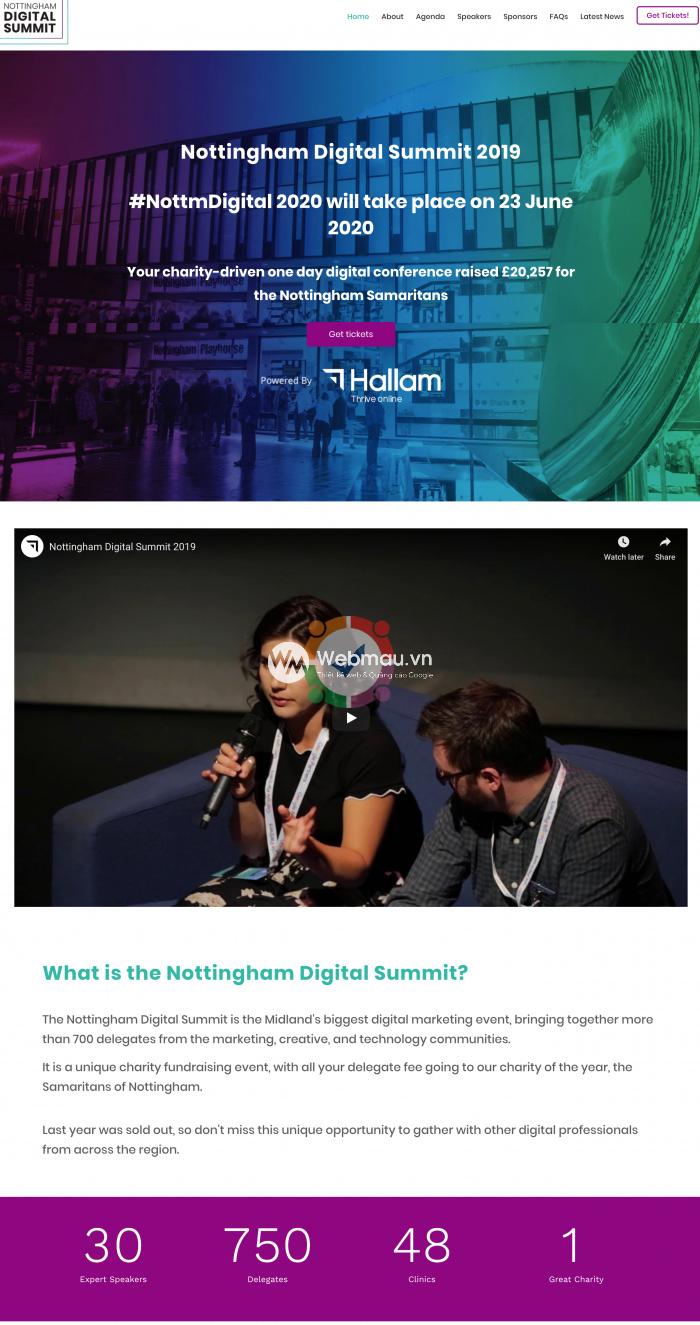 Thiết kế web công ty sự kiện 3 Mẫu landing page sự kiện đăng ký chuyển đổi cáo hiệu quả 100%