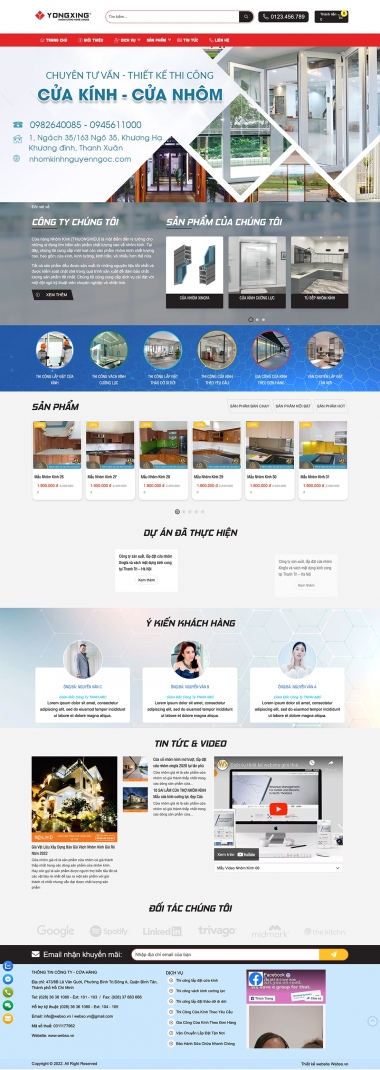 Mẫu website giới thiệu doanh nghiệp