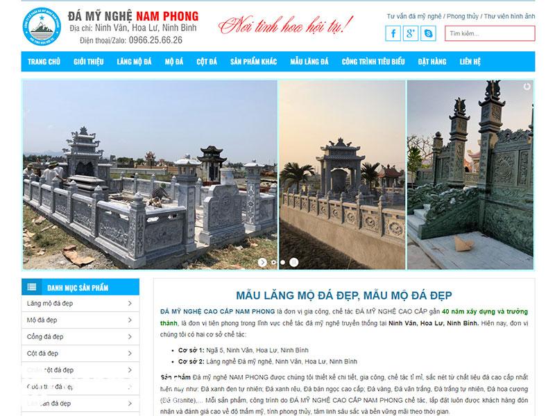 Thiết kế Website Đá mỹ nghệ Nam Phong Ninh Bình | Thiết kế website tại Ninh  Bình, SEO web Ninh Binh